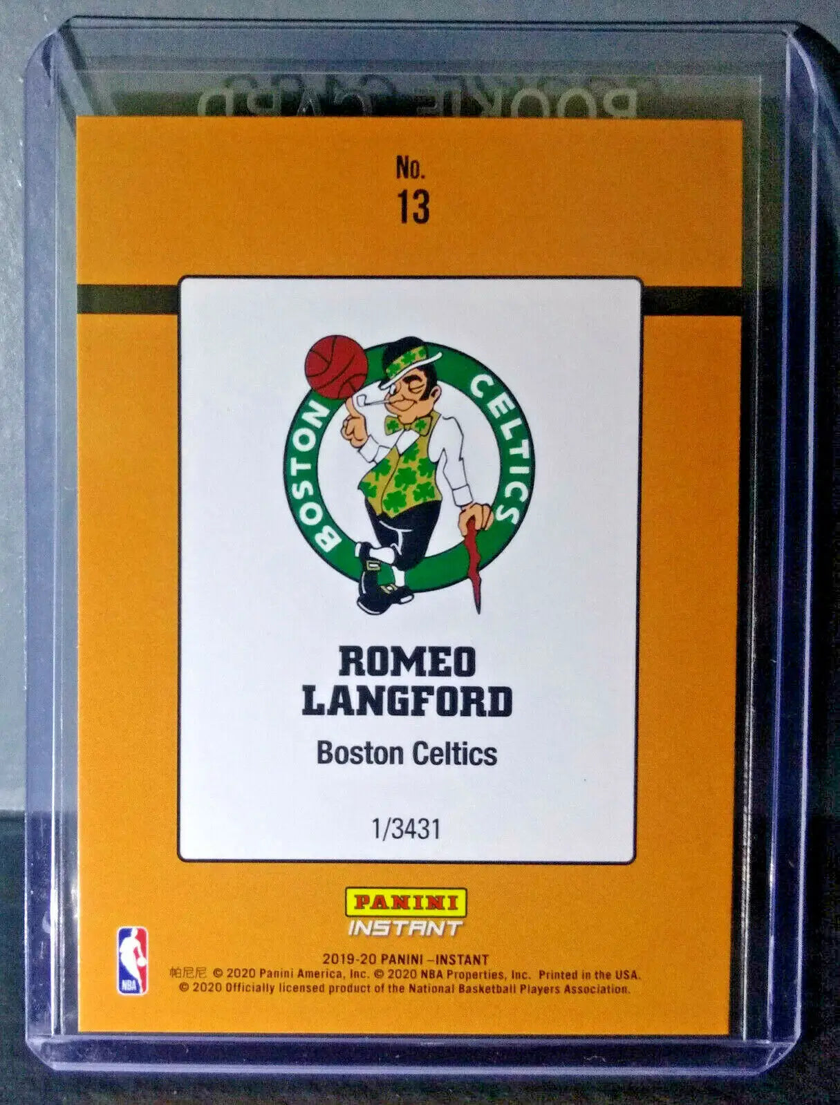 Romeo Langford 2019-2020 Panini NBA #13 Rated Rookie Retro Card 1/3431 - Basketball Card Single