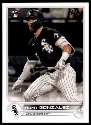 Romy Gonzalez Rookie 2022 Topps #595 Chicago White Sox - Baseball Card Single