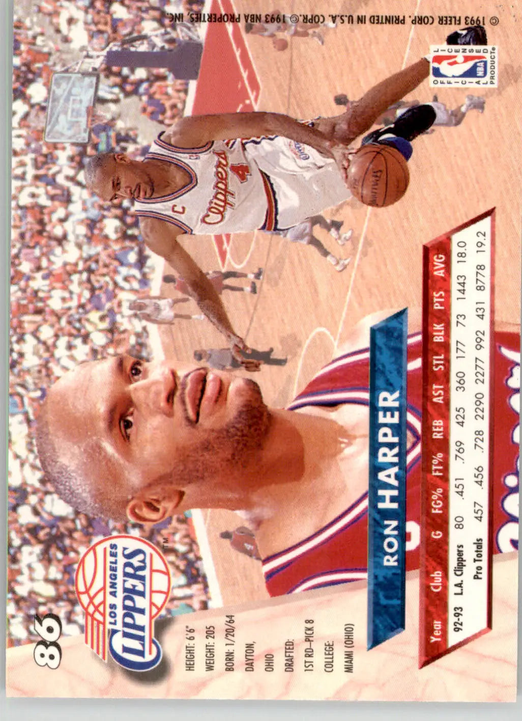 Ron Harper - 1993-94 Ultra - #86 - Basketball - Basketball Card Single