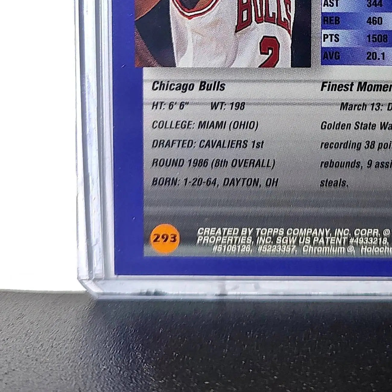 Ron Harper 1994-95 Topps Finest #293 Basketball Card - Basketball Card Single