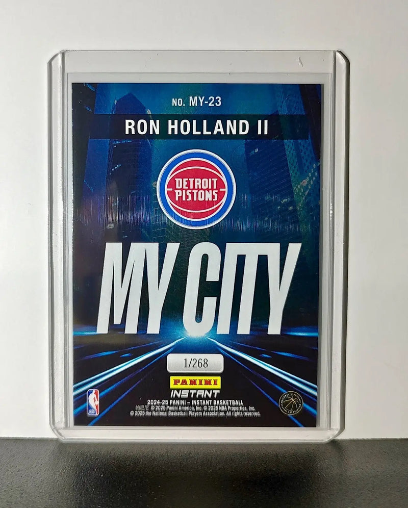 Ron Holland II Rookie 2024-25 Panini MyCity NBA #23 Basketball Pistons 1/268 - Basketball Card Single