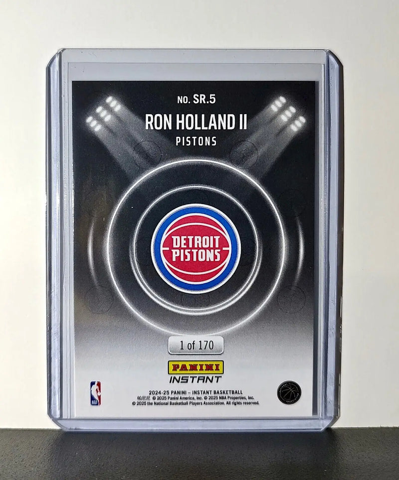 Ron Holland II Rookie 2024-25 Panini Spotlight Rookies NBA #5 Pistons 1 of 170