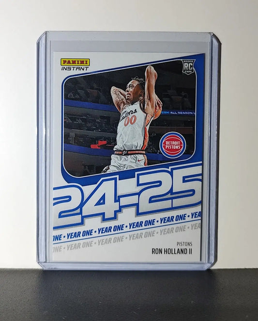 Ron Holland II Rookie Card 2024-25 Panini Year One #5 Basketball Pistons 1/613 - Basketball Card Single