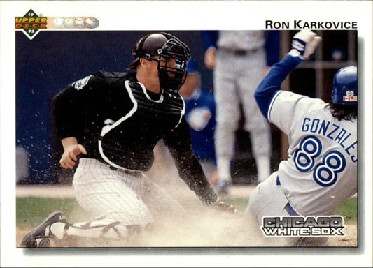 Ron Karkovice 1992 Upper Deck MLB #169 Baseball Card Chicago White Sox - Baseball Card Single