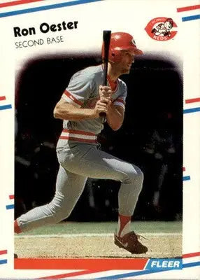 Ron Oester - 1988 Fleer - #242 - Baseball - Baseball Card Single