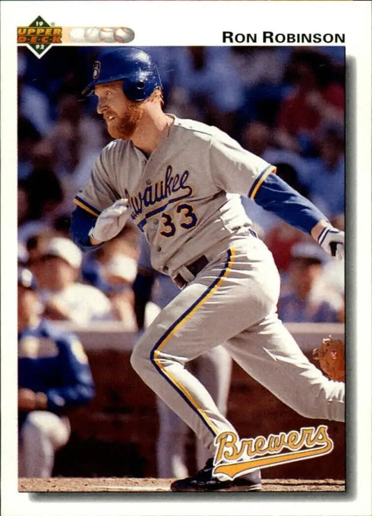 Ron Robinson 1992 Upper Deck MLB #198 Baseball Card Milwaukee Brewers - Baseball Card Single