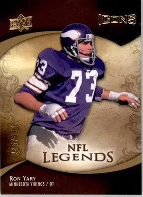 Ron Yary - 2009 Upper Deck Icons - #192 - SN /599 Football