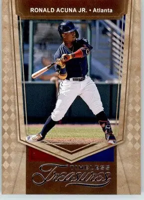 Ronald Acuna Jr. - 2021 Panini Chronicles - #12 - Timeless Treasures Baseball
