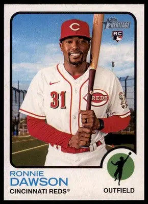 Ronnie Dawson Rookie 2022 Topps Heritage #217 Cincinnati Reds - Baseball Card Single