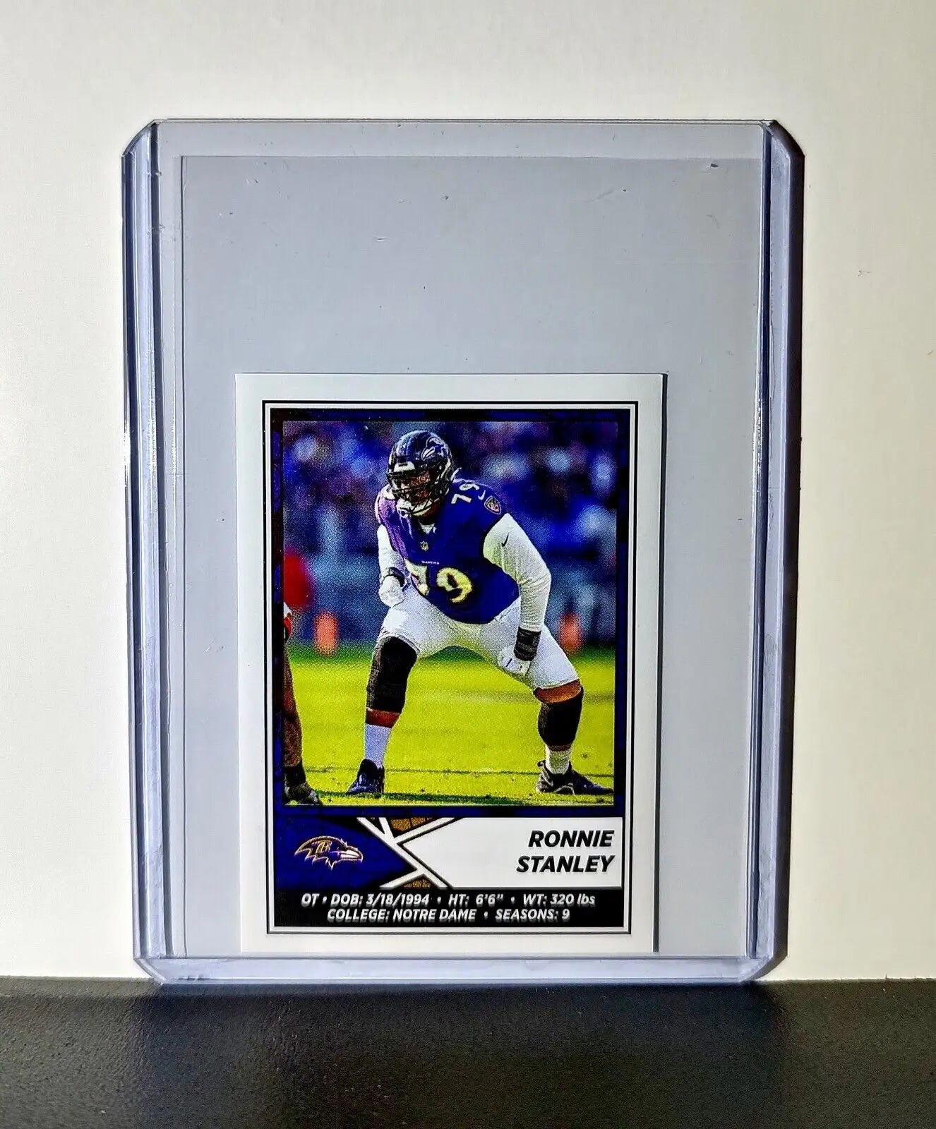 Ronnie Stanley 2024 Panini NFL Sticker #112 Baltimore Ravens