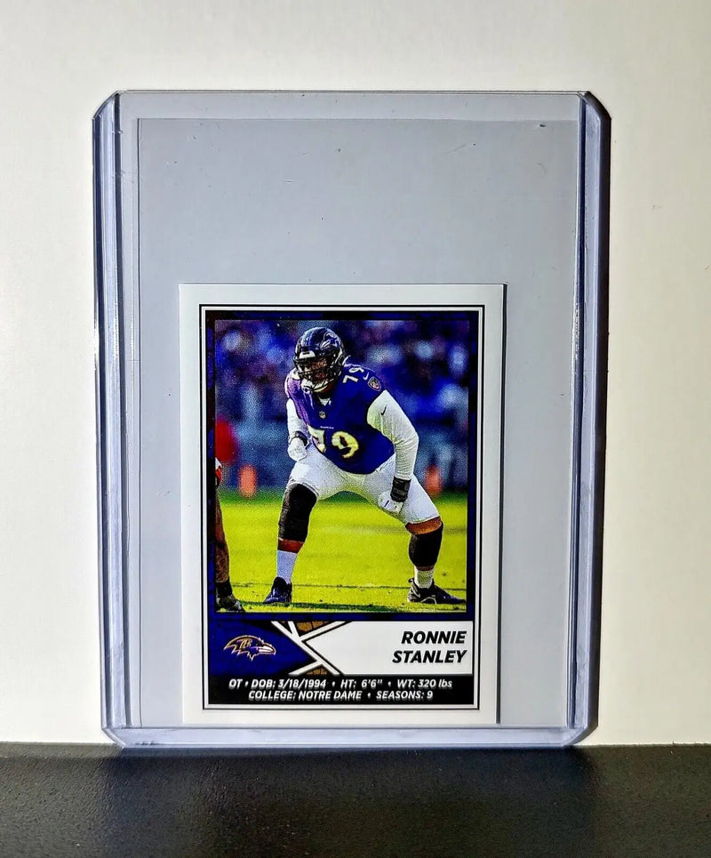 Ronnie Stanley 2024 Panini NFL Sticker #112 Baltimore Ravens