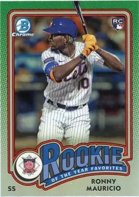 Ronny Mauricio 2024 Bowman Rookie of the Year Favorites #ROY-1 New York Mets - Baseball Card Single