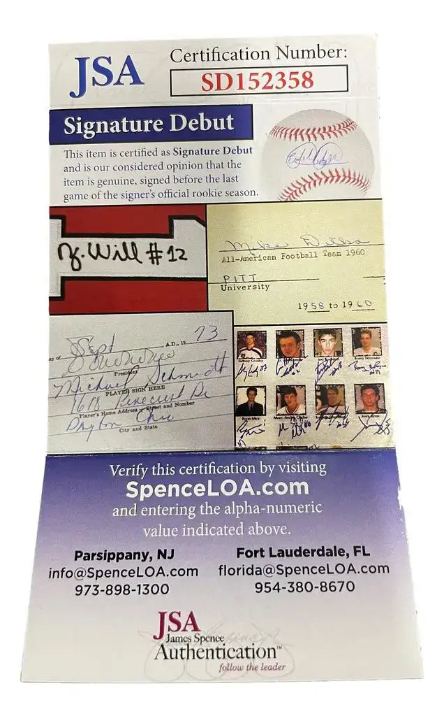 Ronny Mauricio Autographed Baseball JSA COA