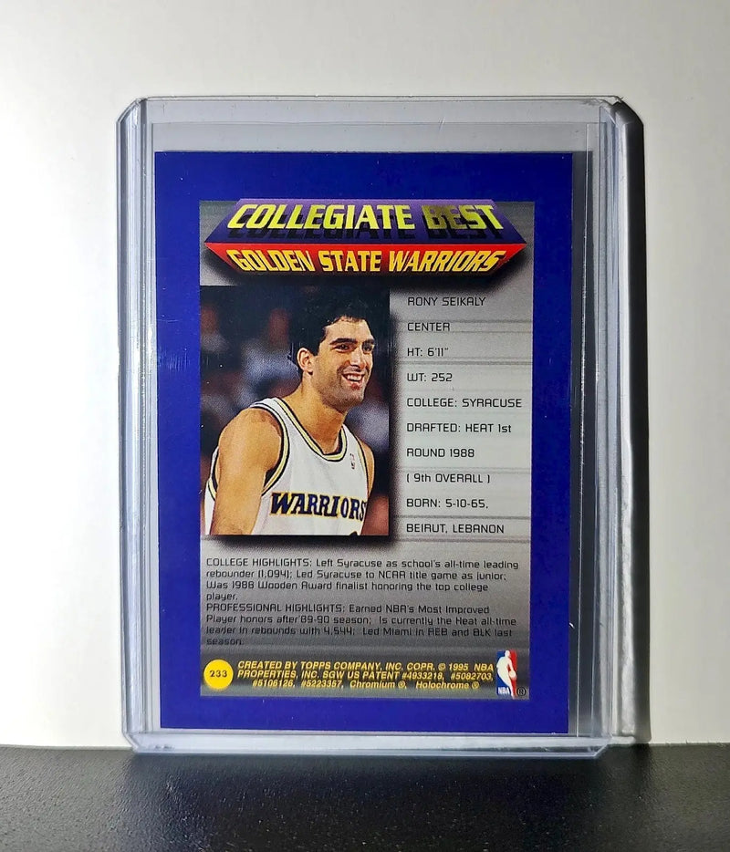 Rony Seikaly 1994-95 Topps Finest #233 Collegiate Best