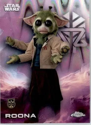 Roona - 2025 Topps Chrome Star Wars - #157 - RayWave Refractor Non-sport - Star Wars Card Single