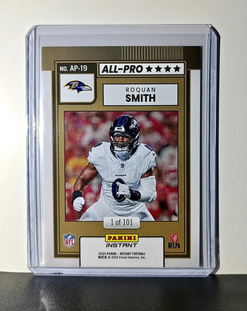 Roquan Smith 2024 All-Pro Panini NFL #19 Football Card Baltimore Ravens 1 of 101 - Football Card Single
