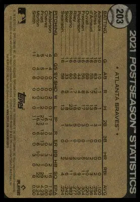 Rosario Hits Three-Run Home Run 2022 Topps Heritage #203 Atlanta Braves - Baseball Card Single