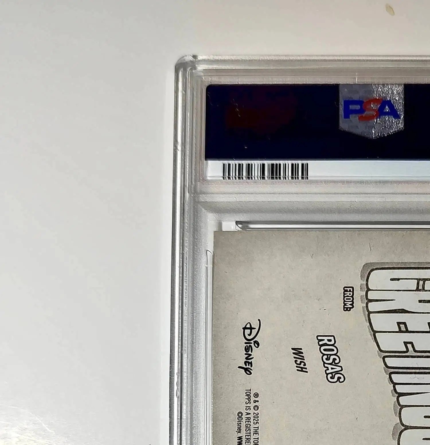 Rosas 2025 Topps Disney Wonder #GF-15 Greetings From Card Wish PSA 9 - Non-Sports Card Single
