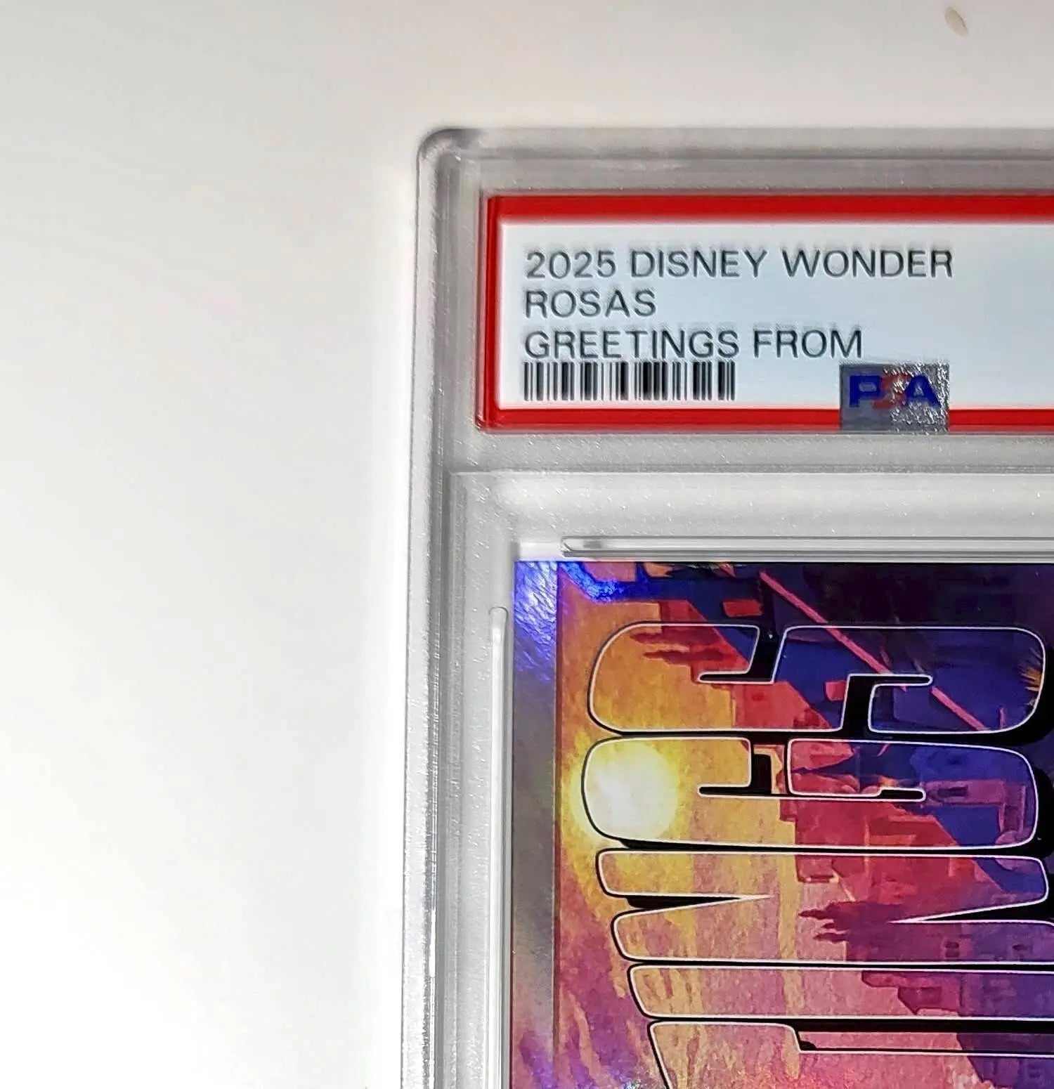Rosas 2025 Topps Disney Wonder #GF-15 Greetings From Card Wish PSA 9 - Non-Sports Card Single