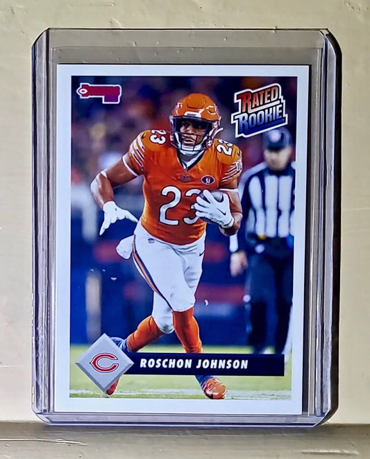 Roschon Johnson 2023 Panini NFL Rated Rookie Retro #17 Card Chicago Bears 1/629 - Football Card Single