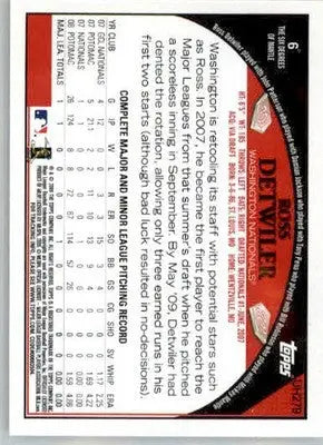 Ross Detwiler - 2009 Topps Updates & Highlights - #UH279 - AUTO Baseball - Baseball Card Single
