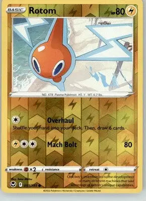 Rotom - Silver Tempest - 053/195 - Reverse Holo LP Pokemon - Pokémon Card Single