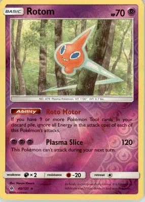 Rotom - SM - Forbidden Light - Reverse Holo LP - #40/131 - Pokémon Card Single
