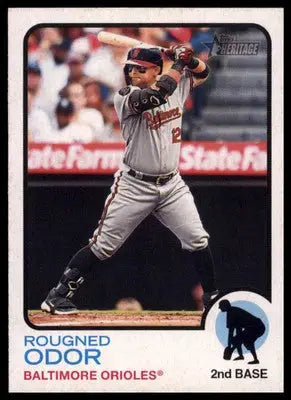Rougned Odor 2022 Topps Heritage #307 Baltimore Orioles - Baseball Card Single