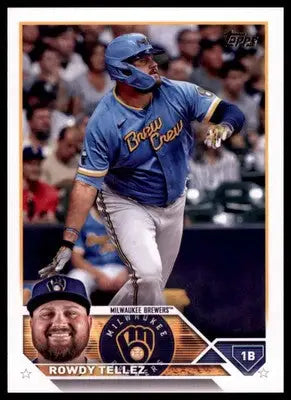 Rowdy Tellez 2023 Topps #598 Milwaukee Brewers - Baseball Card Single