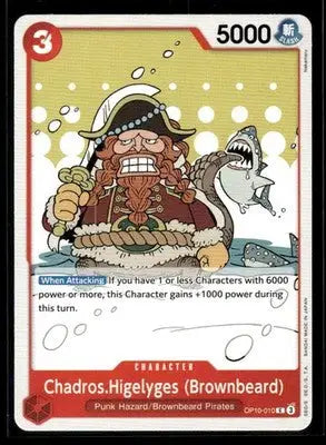 Royal Blood Chadros.Higelyges Brownbeard Pirates Common #OP10-010 Near Mint - Other
