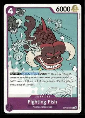 Royal Blood Fighting Fish Dressrosa Common #OP10-069 Near Mint or Better - One Piece Card Single