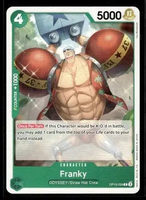 Royal Blood Franky Straw Hat Crew Common #OP10-034 Near Mint or Better