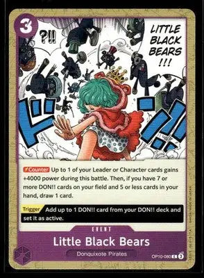 Royal Blood Little Black Bears Donquixote Pirates Common #OP10-080 NM