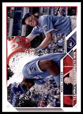 Royal Douse 2023 Topps #334 Kansas City Royals - Baseball Card Single