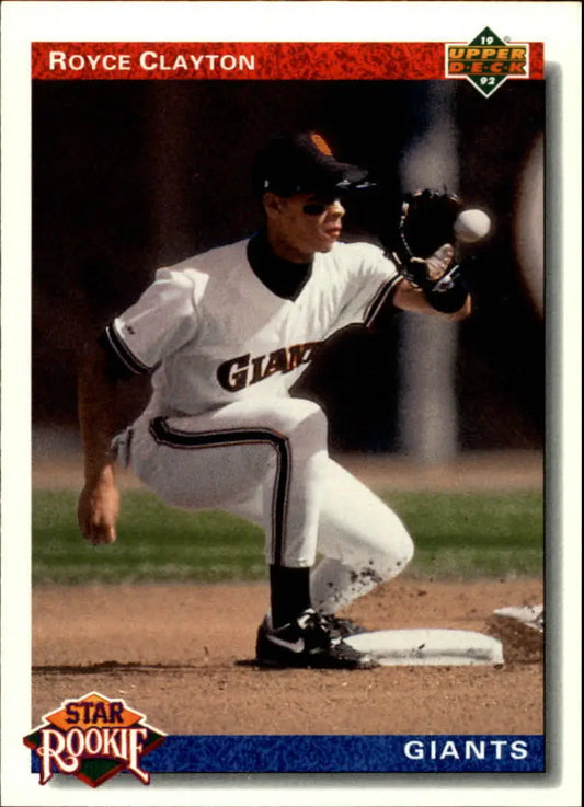 Royce Clayton 1992 Upper Deck MLB #2 Star Rookies Card San Francisco Giants - Baseball Card Single