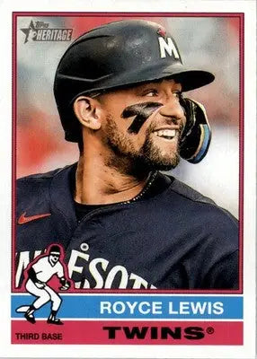 Royce Lewis - 2025 Topps Heritage - #138 - Baseball - Baseball Card Single