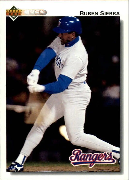Ruben Sierra 1992 Upper Deck MLB #176 Baseball Card Texas Rangers - Baseball Card Single