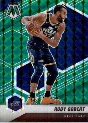 Rudy Gobert - 2020-21 Panini Mosaic - #58 - Mosaic Green Basketball - Basketball Card Single