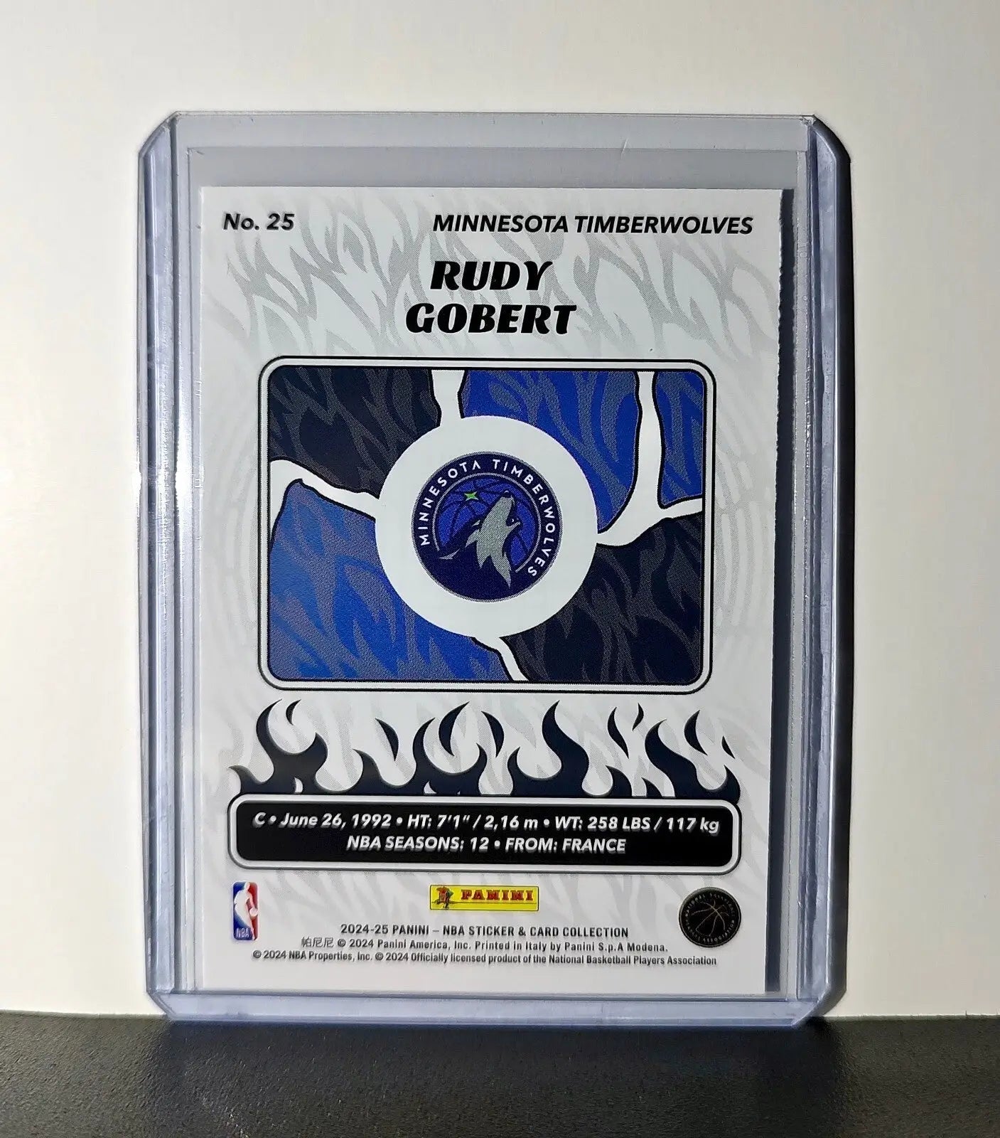 Rudy Gobert 2024-25 Panini NBA #25 Sticker Card Minnesota Timberwolves - Basketball Card Single