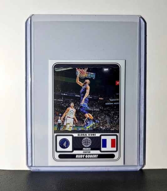 Rudy Gobert Global Icons 2024-25 Panini NBA #68 Sticker Minnesota Timberwolves - Basketball Card Single
