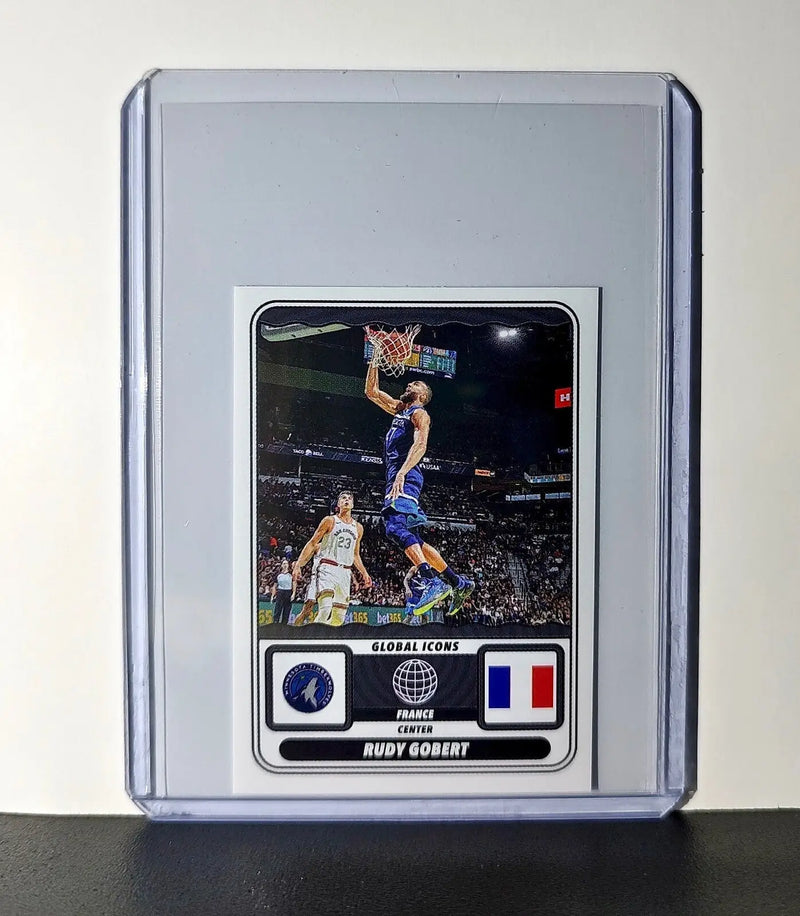 Rudy Gobert Global Icons 2024-25 Panini NBA #68 Sticker Minnesota Timberwolves