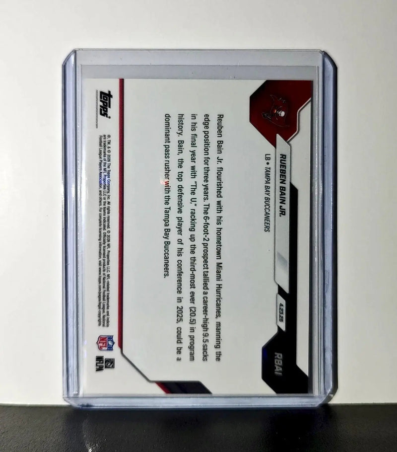 Rueben Bain Jr Rookie 2026 Topps Now Draft Night #RBAI Card Tampa Bay Buccaneers - Football Card Single