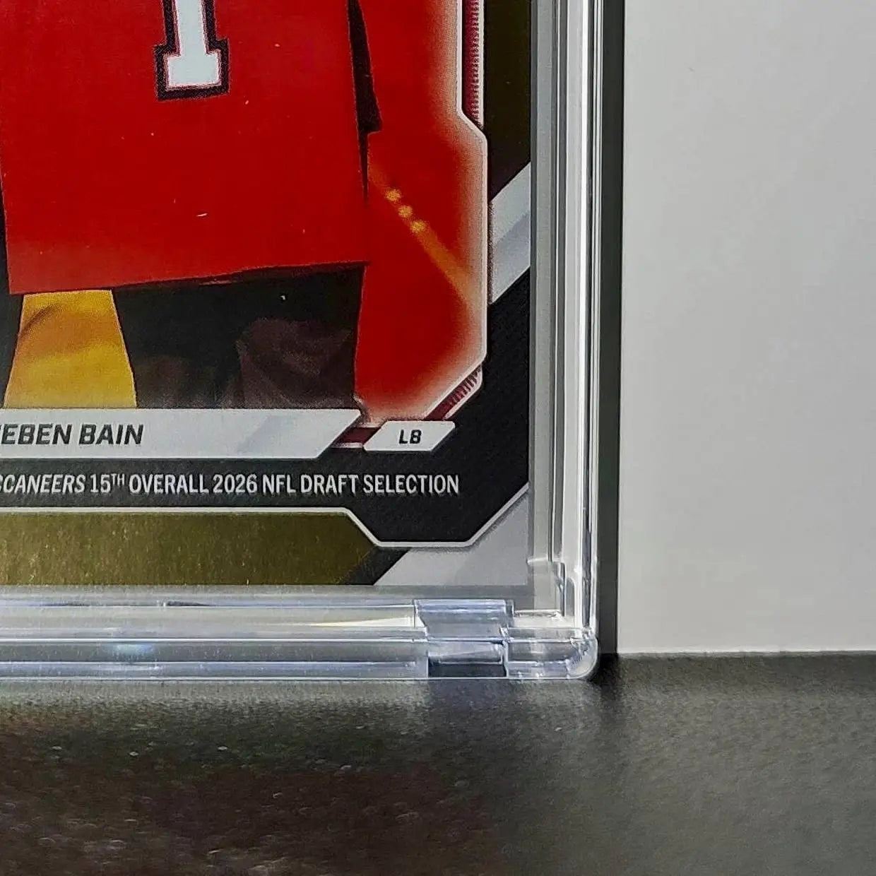 Rueben Bain Jr Rookie 2026 Topps Now Draft Night #RBAI Gold Foil 43/50 Card - Baseball Card Single