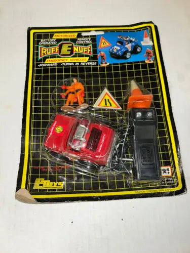 Ruff E Nuff Emergency Motorized Vehicles toy set featuring Fire Chief Red remote control