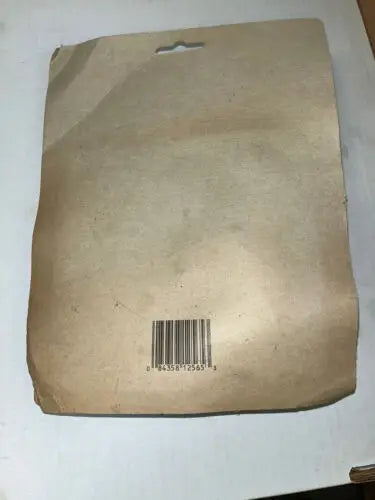 Worn cardboard packaging with barcode for Ruff E Nuff Emergency Motorized Vehicles