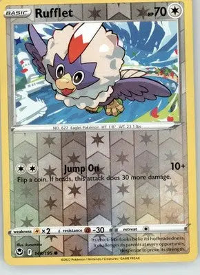 Rufflet - Silver Tempest - 148/195 - Reverse Holo LP Pokemon - Pokémon Card Single