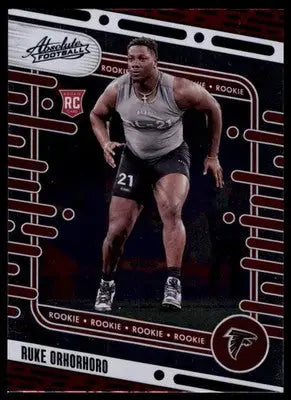 Ruke Orhorhoro 2024 Panini Absolute Black #135 Atlanta Falcons