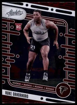 Ruke Orhorhoro Rookie 2024 Panini Absolute Retail #135 Atlanta Falcons