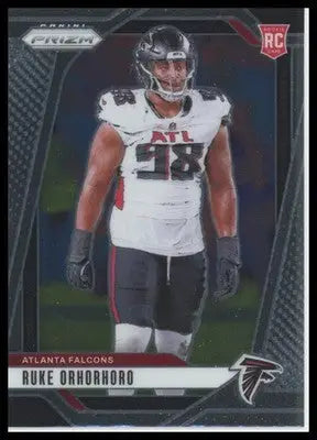 Ruke Orhorhoro Rookie 2024 Panini Prizm #386 Atlanta Falcons