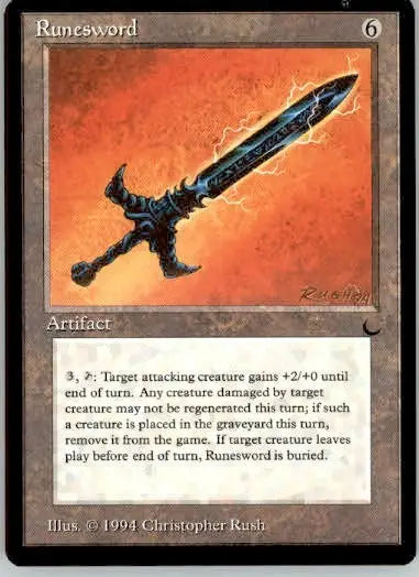 Runesword - The Dark - NM - Magic Card Single